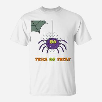 Trick Or Treat Spiderweb T-Shirt | Crazezy DE