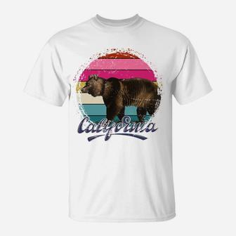 USA Californian Summer Bear Animal Cali Retro California T-Shirt | Crazezy AU