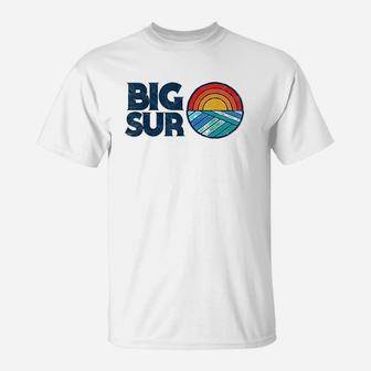 Vintage Big Sur California Surf Design Retro Surfing T-Shirt | Crazezy DE