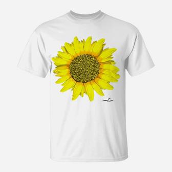 Virginia Wright Sunflower Floral Graphic T-Shirt | Crazezy