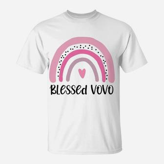 Womens Blessed Vovo Grandma Mother's Day Portuguese Grandmother T-Shirt | Crazezy AU