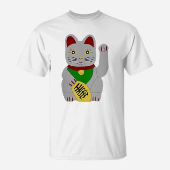 Womens Lucky Cat T-Shirt | Crazezy UK