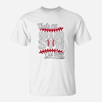 Womens Thats My Grandson Out There Baseball T-Shirt | Crazezy AU
