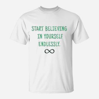 Yoga Believe In Yourself Chakra Soul Endless Sign T-Shirt | Crazezy UK