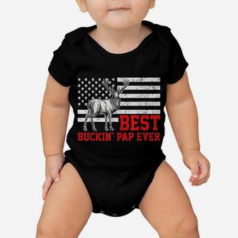Best Buckin' Pap Ever Shirt Deer Hunting Father's Day Gift Baby Onesie | Crazezy CA