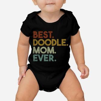 Best Doodle Mom Ever Goldendoodle Labradoodle Retro Sweatshirt Baby Onesie | Crazezy DE