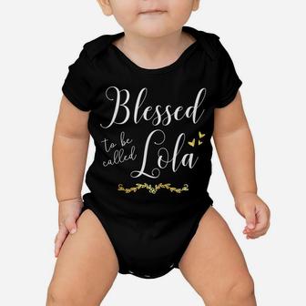 Blessed To Be Called Lola Filipino Grandma Christmas Gifts Baby Onesie | Crazezy UK