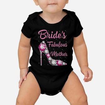 Bride's Fabulous Mother Happy Wedding Marry Vintage Shirt Baby Onesie | Crazezy UK