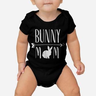 Bunny Mom Funny Bunnies White Rabbit Gift - White Baby Onesie | Crazezy DE