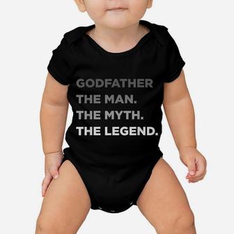 Cool Godfather The Man The Myth The Legend Best Uncle Baby Onesie | Crazezy DE