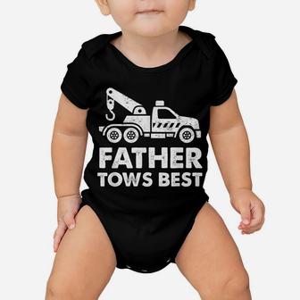 Father Tows Best Tow Truck Driver Gift Baby Onesie | Crazezy