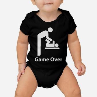 Game Over Expectant Dads To Be Father's Day Gift Present Baby Onesie | Crazezy CA