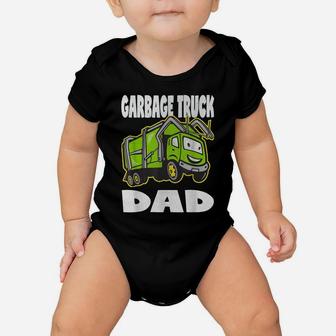 Garbage Truck Dad Vintage Father Monster Trucks Baby Onesie | Crazezy