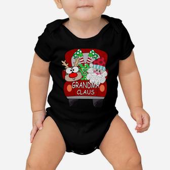 Grandma Claus Santa Car Christmas Funny Family Matching Sweatshirt Baby Onesie | Crazezy