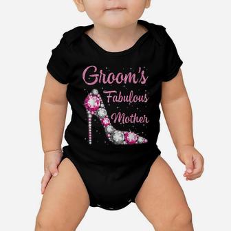 Groom's Fabulous Mother Happy Wedding Marry Vintage Shirt Baby Onesie | Crazezy