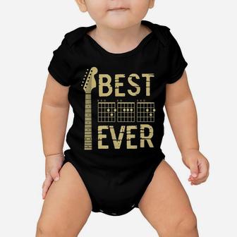 Guitarist Father Best Dad Ever D A D Chord Gifts Guitar Baby Onesie | Crazezy CA
