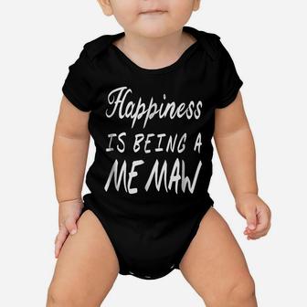 Happiness Is Being A Memaw Great Gifts For Grandmas Baby Onesie | Crazezy AU