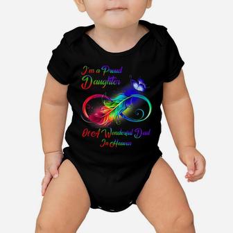 I'm A Proud Daughter Of A Wonderful Dad In Heaven Gifts Baby Onesie | Crazezy DE