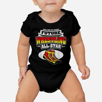 Like Daddy Future Freestyle Wrestling Boys Girls Gift Baby Onesie | Crazezy UK
