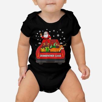 Mens Grandfather Claus Shirt Red Truck Santa Reindeer Elf Baby Onesie | Crazezy AU
