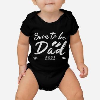 Mens Soon To Be Daddy Est2021 Pregnancy Announcement Baby Onesie | Crazezy