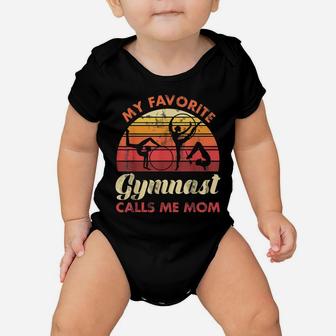 My Favorite Gymnast Calls Me Mom Gymnast Baby Onesie | Crazezy