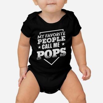 My Favorite People Call Me Pop Pop Grandpa Gift Men T-Shirt Baby Onesie | Crazezy