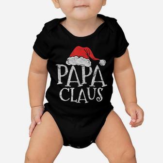 Retro Papa Claus Gift Funny Christmas Santa Costume Father Baby Onesie | Crazezy