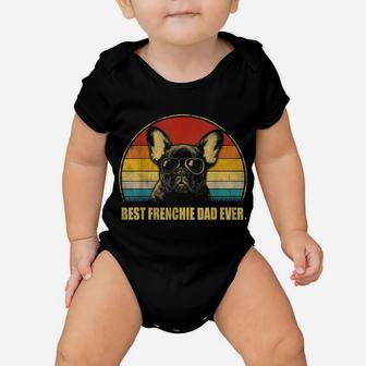 Vintage Best Frenchie Dad Ever Dog Lover For Father's Day Baby Onesie | Crazezy