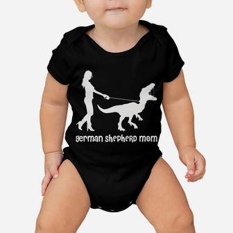 Womens German Shepherd Mom Raptor Edition Baby Onesie | Crazezy