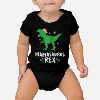 Womens Mama T Rex Matching Family Christmas Dinosaur Shirt Baby Onesie | Crazezy