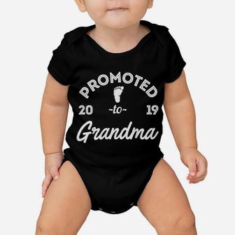 Womens Promoted To Grandma 2019 Baby Onesie | Crazezy