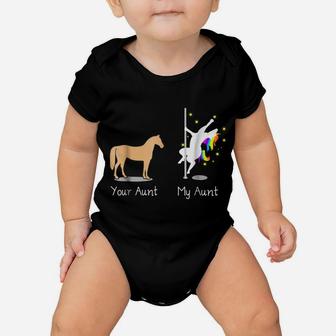 Your Aunt My Aunt Funny Unicorn Shirts For Women Auntie Tee Baby Onesie | Crazezy
