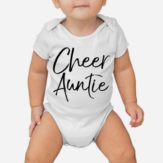 Cute Cheerleader Aunt Gift For Cheerleader Aunt Cheer Auntie Baby Onesie | Crazezy AU