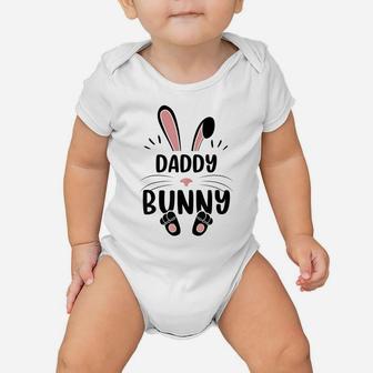 Daddy Bunny Funny Matching Easter Bunny Egg Hunting Baby Onesie | Crazezy