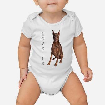 Doberman Shirt Women Men Kids Dog Mom Dad Love Pet Gift Tee Baby Onesie | Crazezy AU