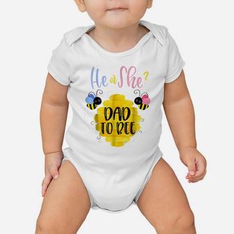 Mens Gender Reveal What Will It Bee Shirt He Or She Dad Baby Onesie | Crazezy