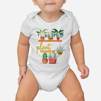 Plant Mom Crazy Plant Lady Proud Plant Floral Mama Outfit Baby Onesie | Crazezy