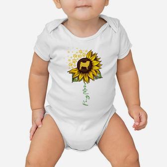 Pug Mom Sunflower Pug Lover Gifts Dog Mom Mama Sweatshirt Baby Onesie | Crazezy