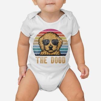 Retro Vintage Goldendoodle The Dood Shirt Gift Dad Mom Kids Baby Onesie | Crazezy UK