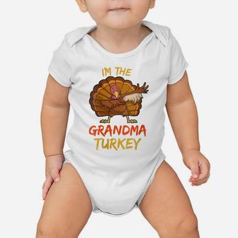 Womens Grandma Turkey Matching Family Group Thanksgiving Party Pj Baby Onesie | Crazezy