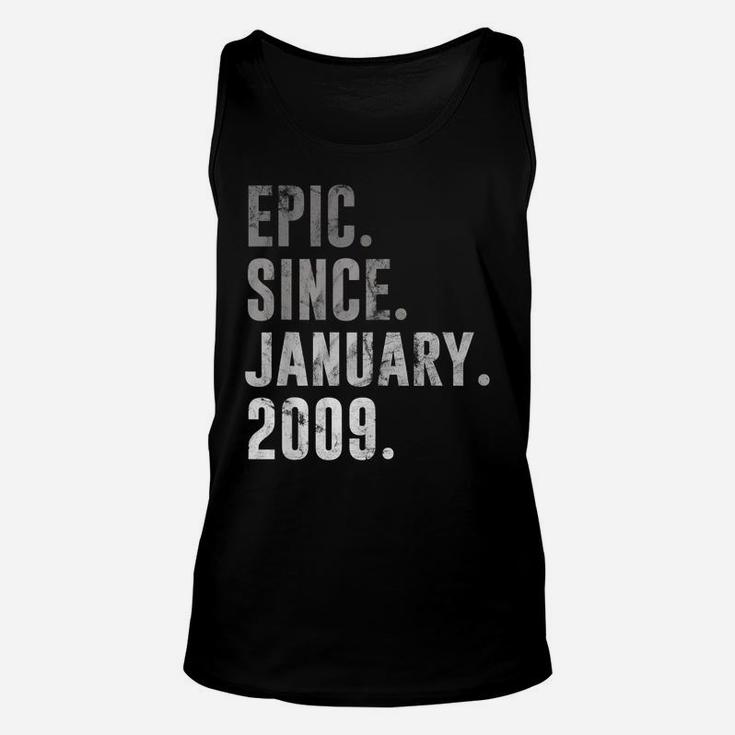 12 Year Old Birthday Gifts Epic Since January 2009 Unisex Tank Top