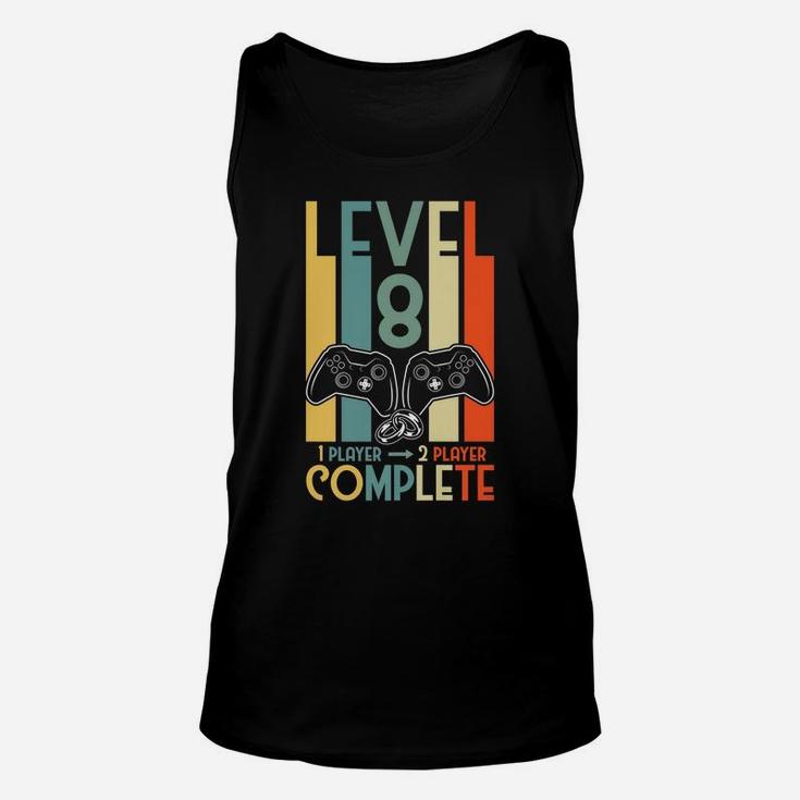 8Th Anniversary Gifts For Him Her Level 8 Complete Wedding Unisex Tank Top
