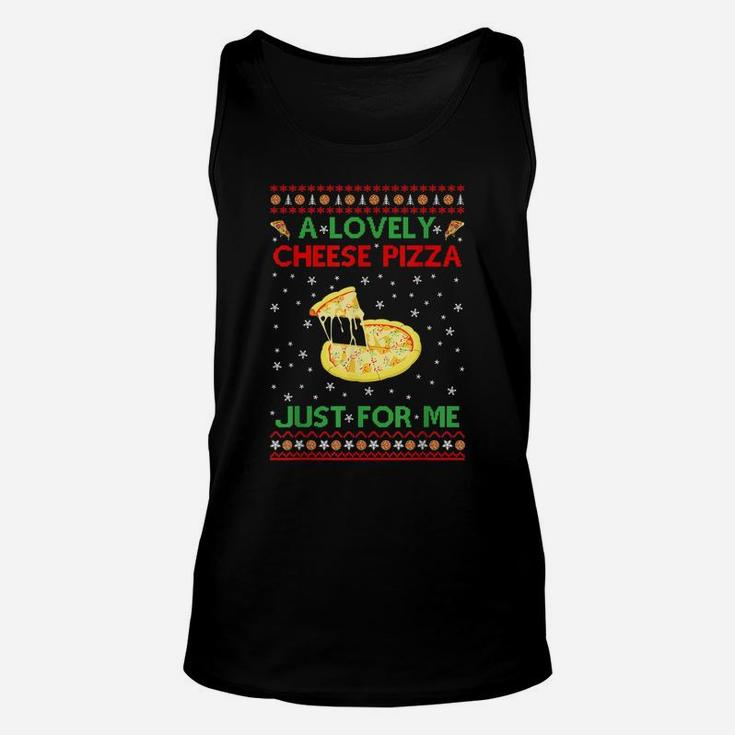 A Lovely Cheese Pizza Shirt Funny Kevin X-Mas Unisex Tank Top