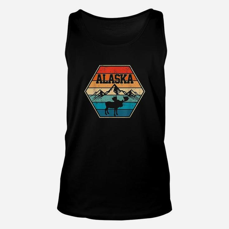 Alaska Usa Mountain Hiking Vintage Retro Gift Unisex Tank Top