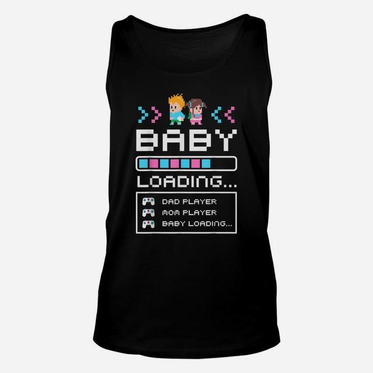 Baby Loading Gamer Shirt Cute Mom Dad Pregnancy Announcement Unisex Tank Top