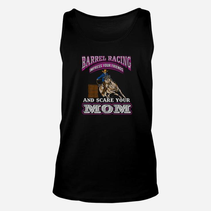 Barrel Racing Horse Girls Horse Lover Rider Gifts Funny Tee Unisex Tank Top