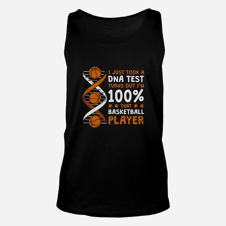 Basketball It's In My Dna Funny Player Coach Team Sport Funny Gift Unisex Tank Top