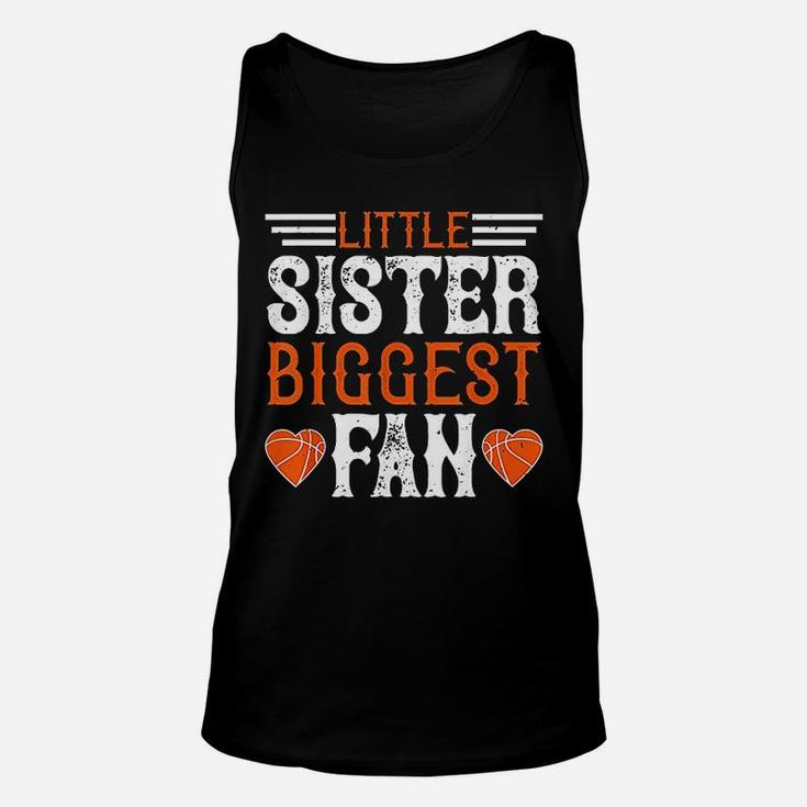 Basketball Lover Little Sister Biggest Fan Unisex Tank Top