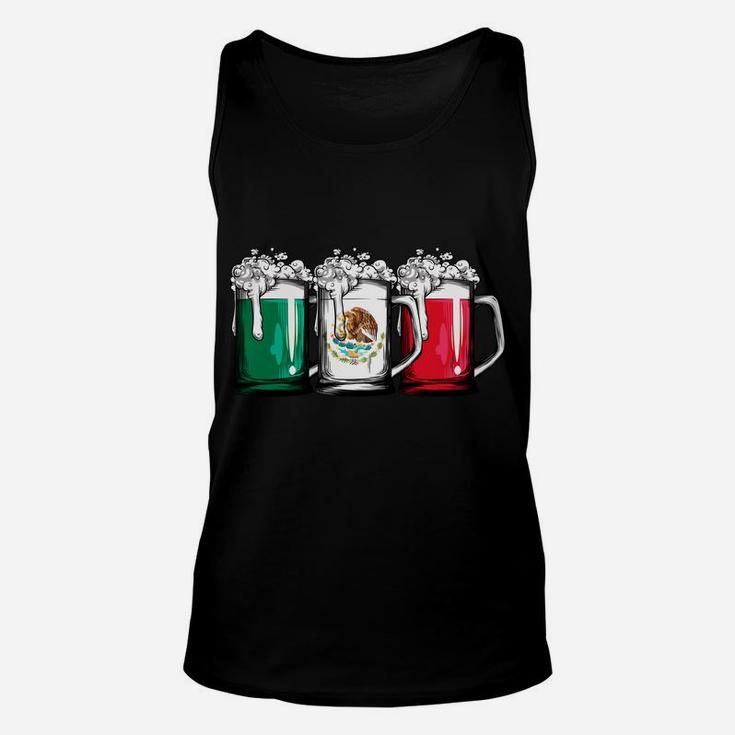 Beer Mexican Flag Mexico Cinco De Mayo Men Drinking Mug Sweatshirt Unisex Tank Top